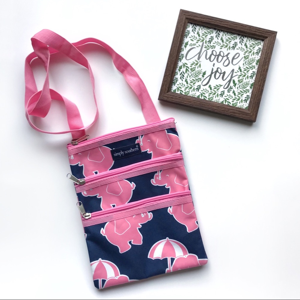 Simply Southern Elephant Print Canvas Crossbody